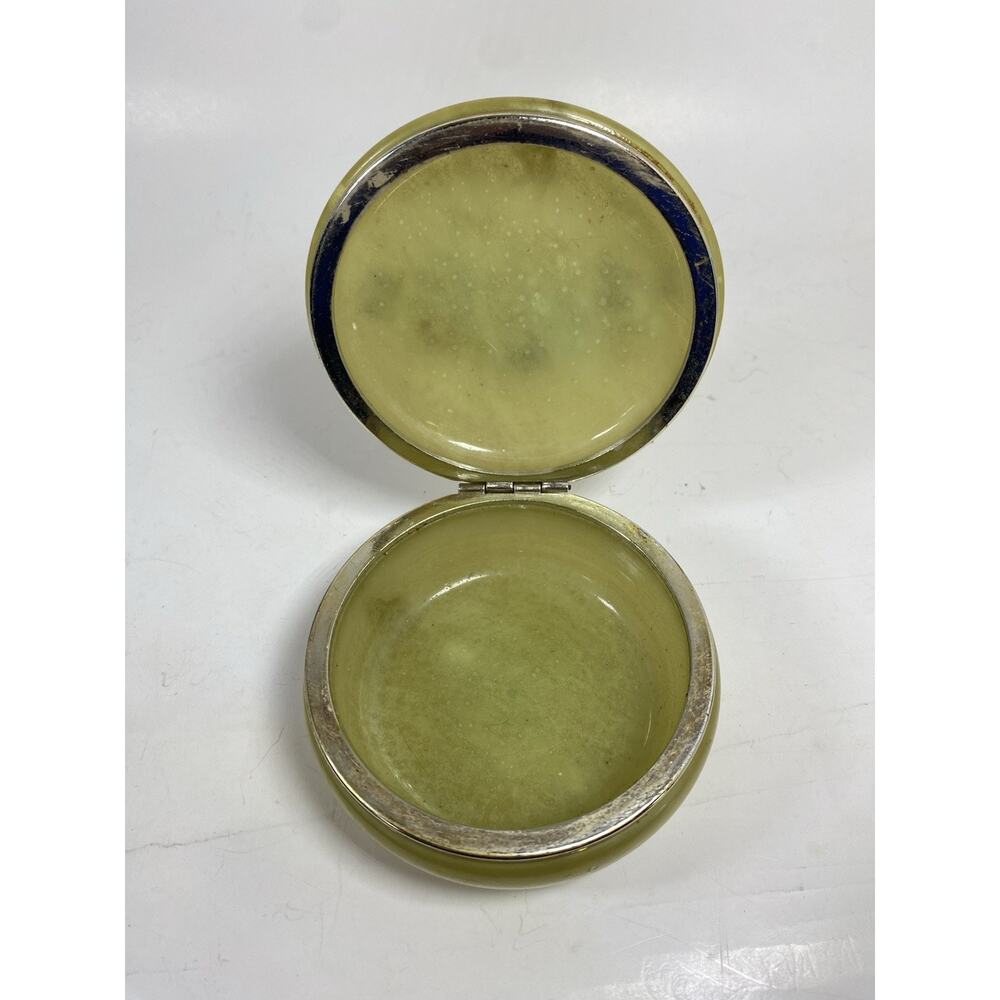 Vintage Alabaster Trinket Box - Picture 9 of 9